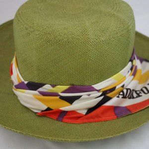 ADOLFO II NEW YORK PARIS FEDORA STRAW HAT